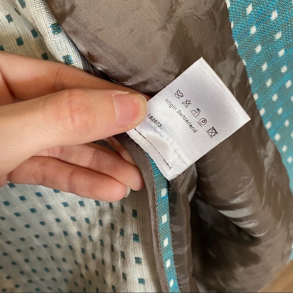 AKRIS PUNTO blue printed linen blazer - Picture 15 of 15